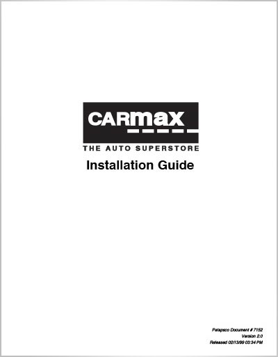 CARmax Installation Guide