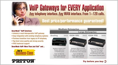 Postcard: VoIP Gateways for EVERY Application