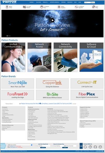 Responsive Web Design: Patton Electronics Website