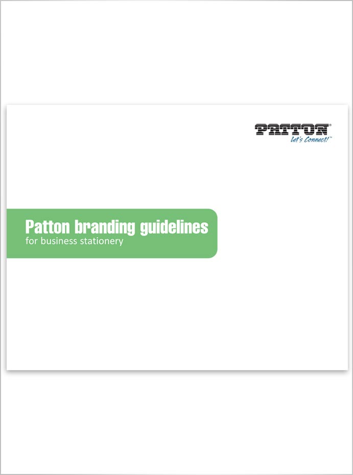 Patton Branding Guidelines for Corporate Stationery