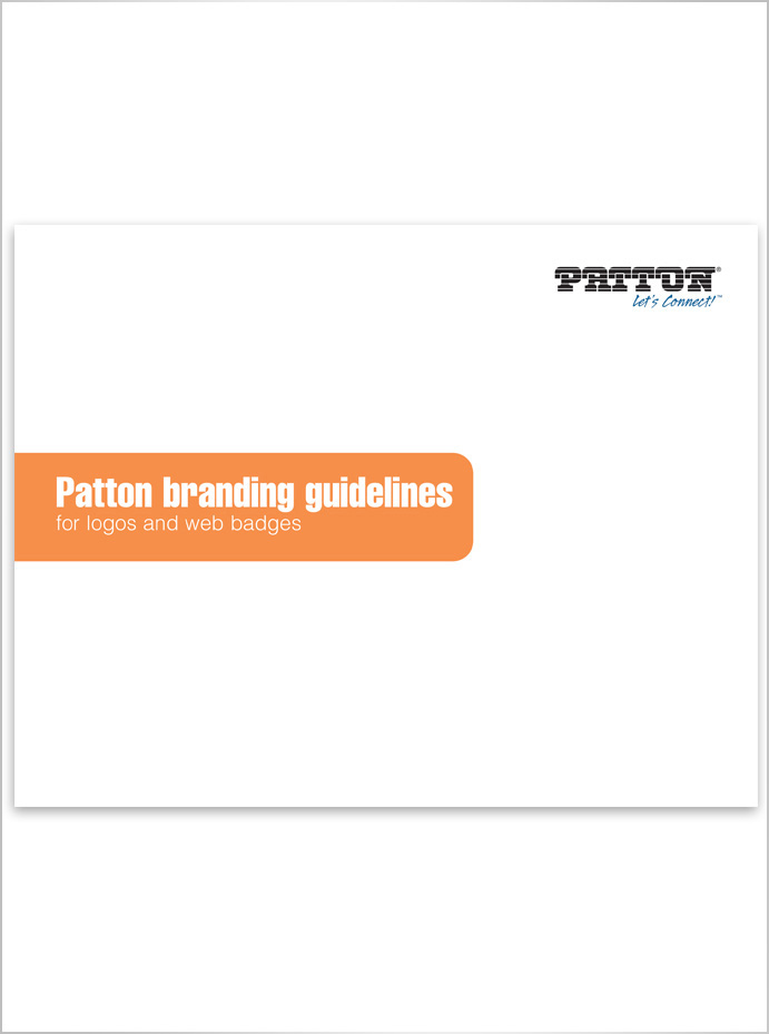 Patton Branding Guidelines for Logos and Web Badges