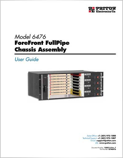 ForeFront 6476 User Guide