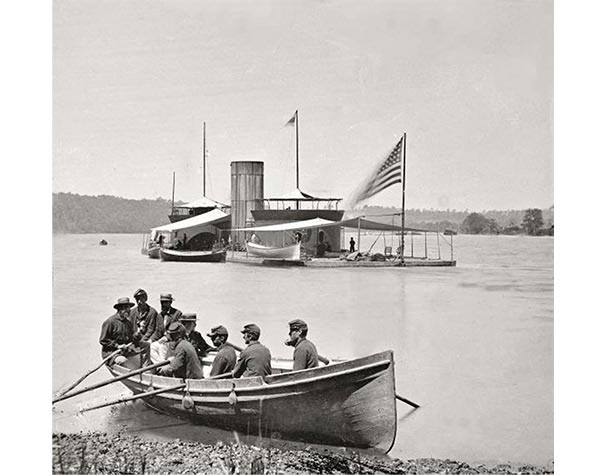 St. James River Civil War Monitor the USS Onondaga (Undated)